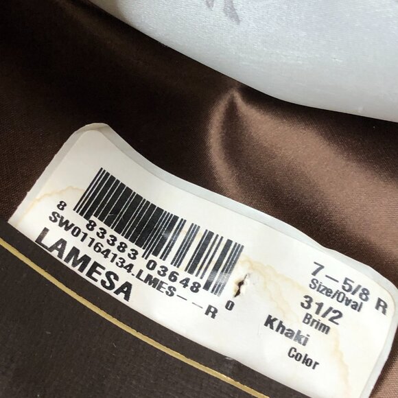 Stallion by Stetson Khaki Wool Lamesa Hat Size 7 5/8 - Picture 7 of 8